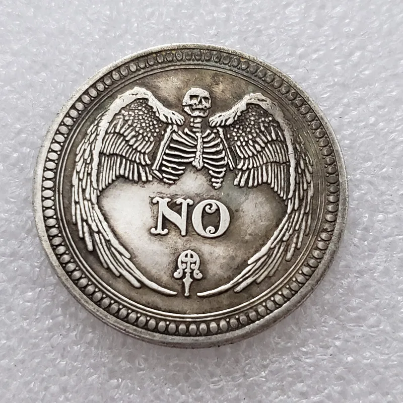 Yes/No Gothic Prediction Decision Coin All Seeing Eye Or Death Angel Nickel USA Morgan | Дом и сад