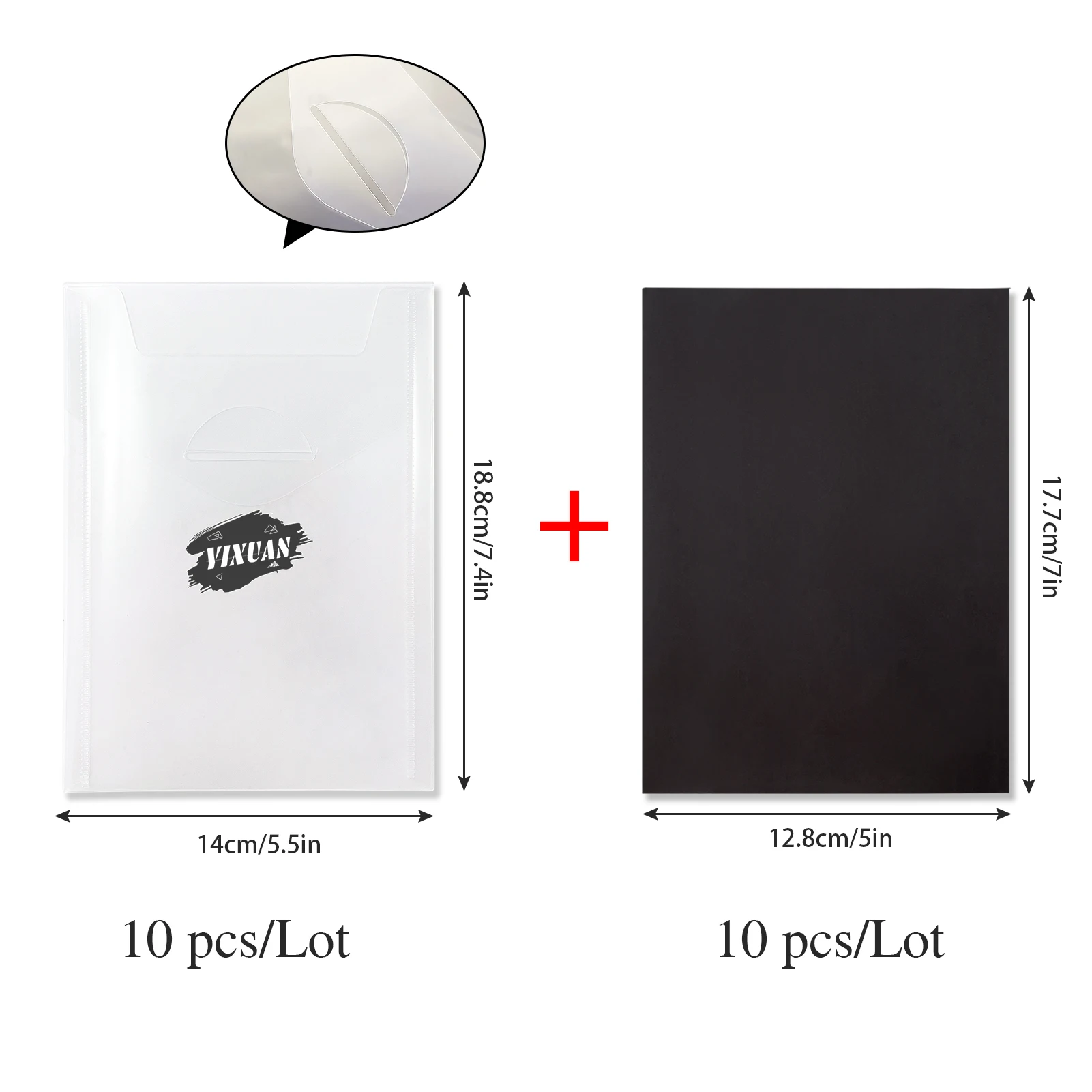 

10pcs DIY Scrapbooking Supplies Storage Bags And Magnetic Mats Sheet Set Transparent Bags Stamp Dies Stickers Cover