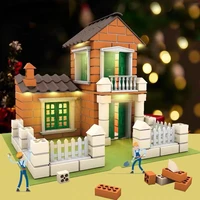 little mason childrens handmade diy simulation mini brick assembly cottage building villa building house childrens toys