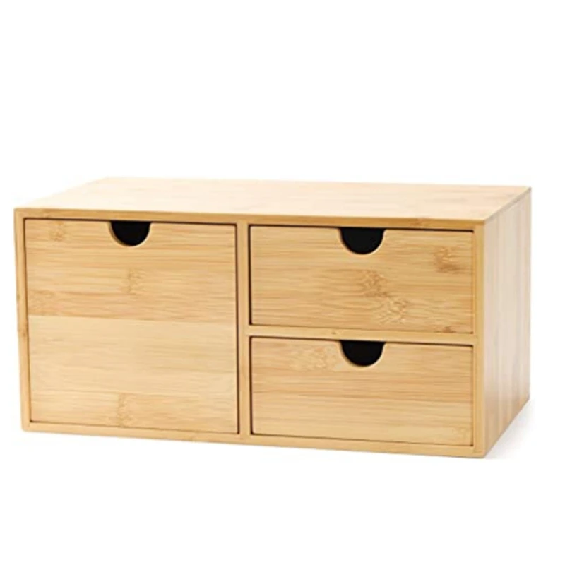 

Vintage Wooden Cosmetics Storage Rack Jewelry Storage Box Ins Desktop Retro Drawer-Type Storage Cabinet