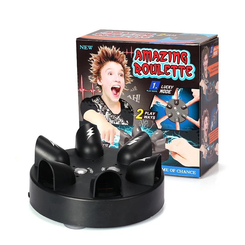 

Interesting Electric Shock Finger Game Machine Shocking Roulette Lie Detector for party having fun with mates