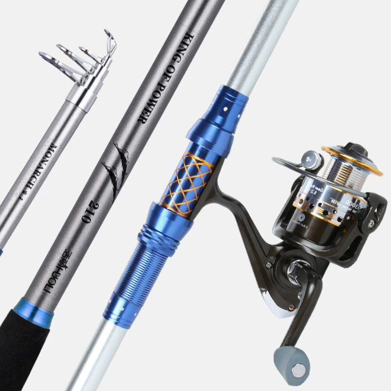 Carbon Ultra-Light Super Hard Seapole Telescopic Fishing Rod Long-distance Throwing Fishing Set Carp Fishing Power Hand Rod