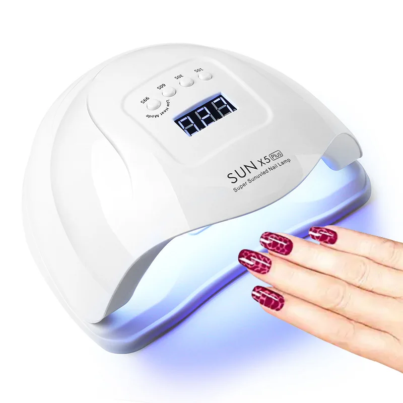 120W 5PLUS Nail Dryer Machine Portable UV Manicuring LED Lamp Nails USB Cable Home Use Nail UV Lamp for Drying Gel Polish Nails