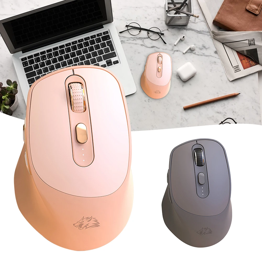

Wireless Mouse Bluetooth-Compatible 2.4G Dual Mode Mice Ergonomic 4000 DPI Mute Button For MacBook IPad Tablet Laptop PC Mouse