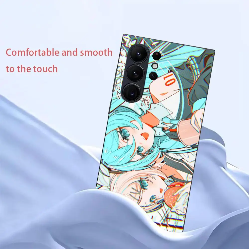 Фото Чехол для телефона с японским аниме H-Hatsune M-Miku для Samsung Galaxy S25 Ultra S22 S23 S24 Ultra S21 S20 5G, защитный мягкий силиконовый ТПУ №2