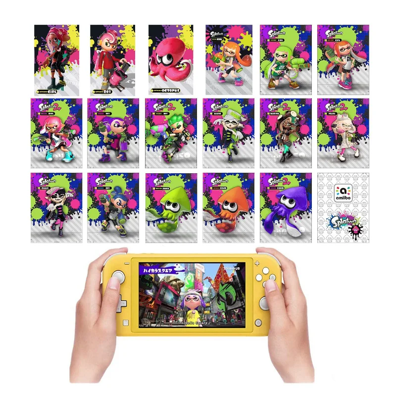 

Новая карта памяти Splatoon3, универсальная игровая карточка Amiibo 1-3, эмблема огня, «Воины», блокировка, карточка, бирка для одежды, карточки, подарки для детей