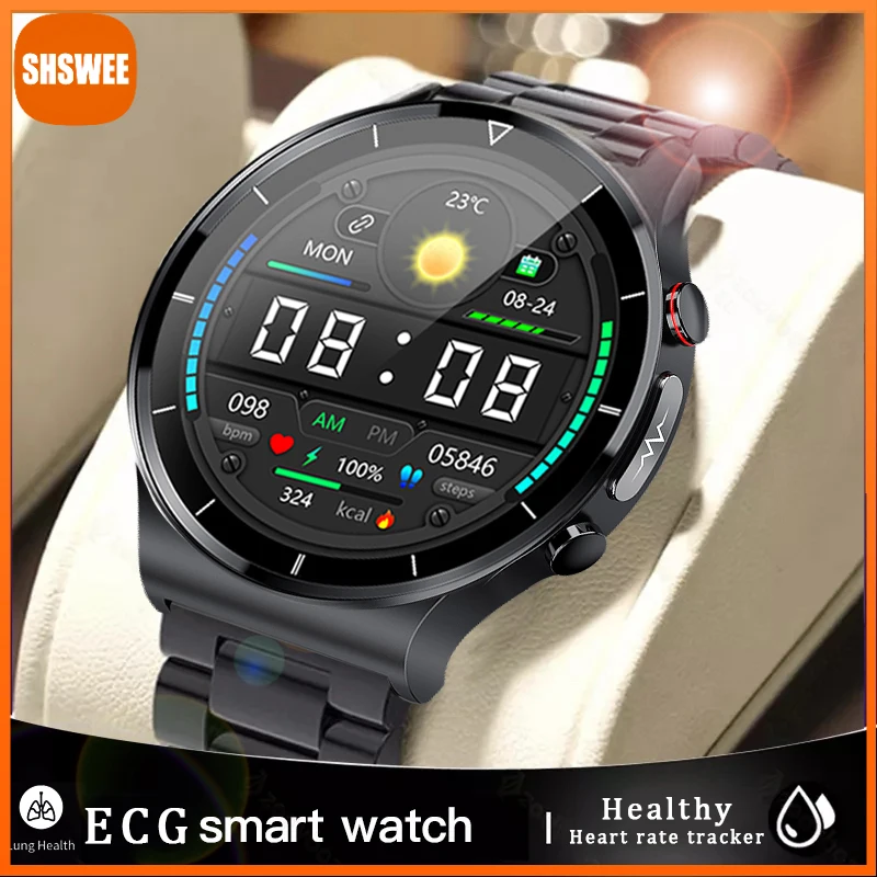 

ECG+PPG Independent Accurate Blood Pressure Blood Oxygen Smart Watch AI Diagnosis Smartwatch for Samsung Apple Xiaomi Huawei