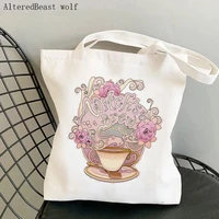 women shopper bag magic witchs brew tarot card witchy bag harajuku shopping canvas shopper bag girl handbag shoulder lady bag