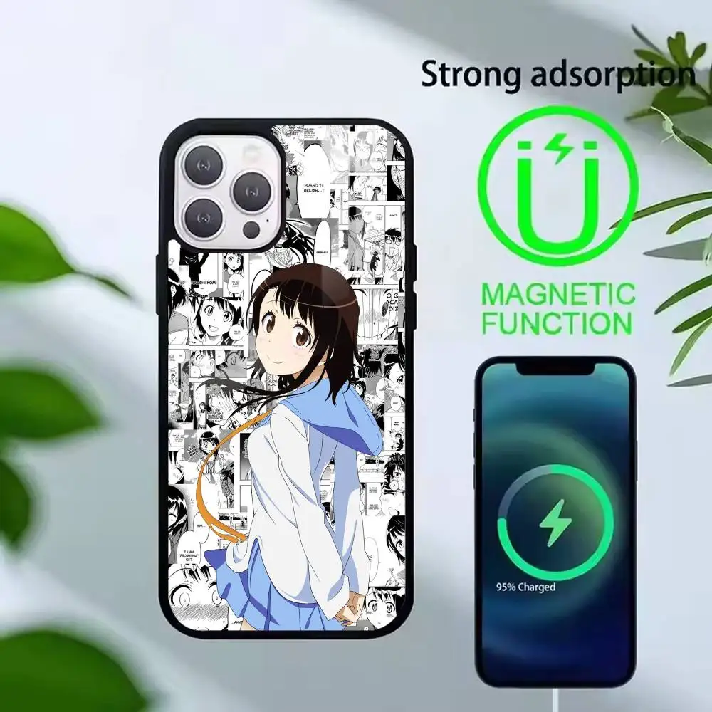 Фото Чехол для телефона с изображением персонажа аниме Nisekoi Онодеры Косаки для iPhone 17, 16, 15, 14, 13, 12, 11 Plus, Pro. Поддерживает магнитную беспроводную зарядку. №2