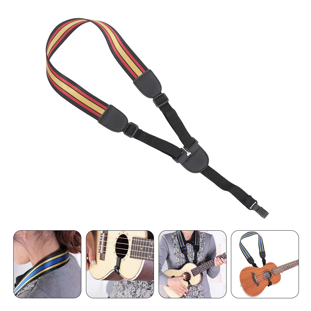 

Adjustable Straps Instrument Hook Ukulele Belt No Drill Guitar Gift 37X2cm Nylon