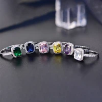 2022 eternity diamond rings for women sterling silver white gold high quality amethyst ring natural moissanite ring