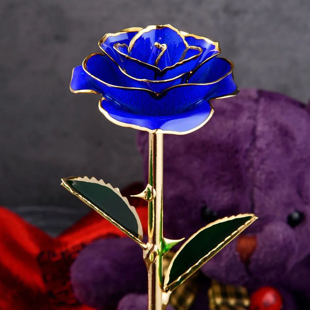 

Позолоченная розетка в подарочной коробке Роза навсегда любовь в коробке День рождения Рождество День Святого Валентина Свадебный подарок...