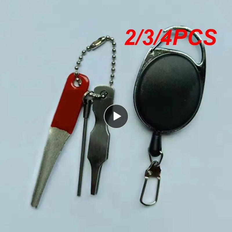 

2/3/4PCS Fishing Line Pliers Multifunctional Fishing Tool Quick Knotting Device Ring Opener Key Ring