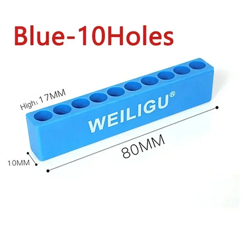 

1-5 шт. держатель для отверток с шестигранным хвостовиком на 10/12 отверстий, пластиковая отвертка, держатель для сверл, аксессуары для электроники