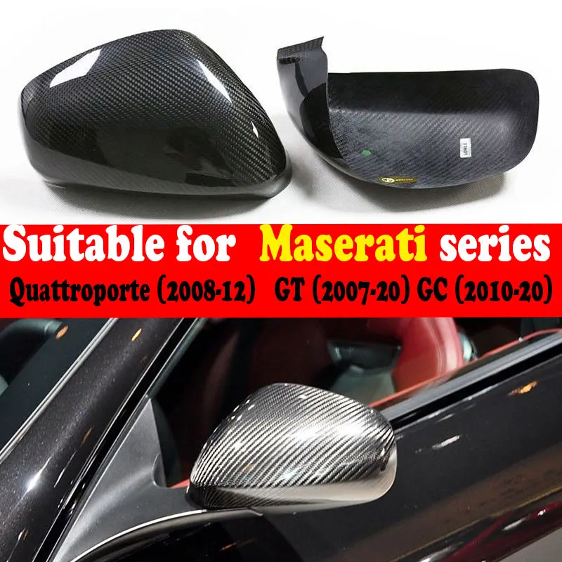 Фото 1 пара углеводов, настоящая для Maserati Gran Turismo y Gran Cabrio cubierta de espejo retrovisor de carbono seco GT GC para №1