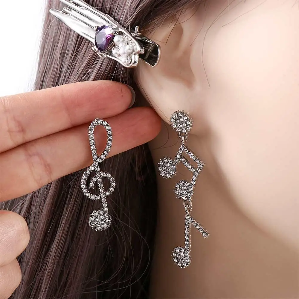 Женские серьги-подвески с кристаллами, 1 пара