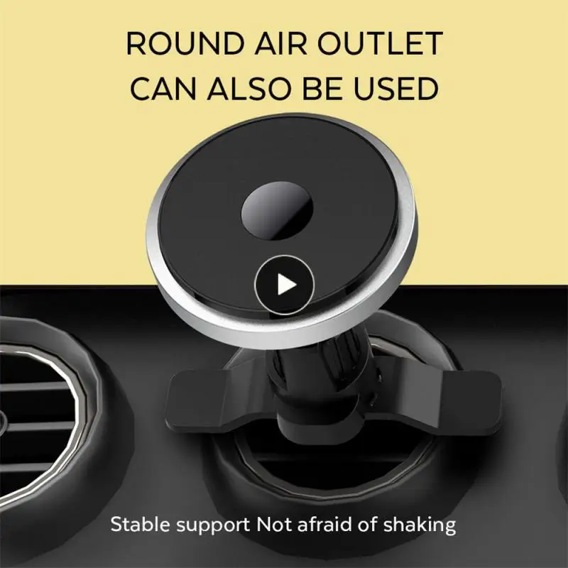 

Aluminum Alloy Portable Car Fast Charging Station Universal Car Phone Holder Durable Magnet Wireless Car Charger Car Supplies