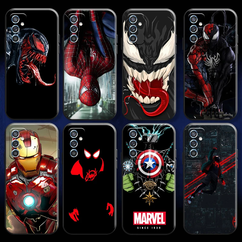 

Marvel Iron Man Venom Spider Man For Huawei Y6 2019 Y9 2018 Y7 Y9 Prime 2019 Phone Case Liquid Silicon Funda Silicone Cover