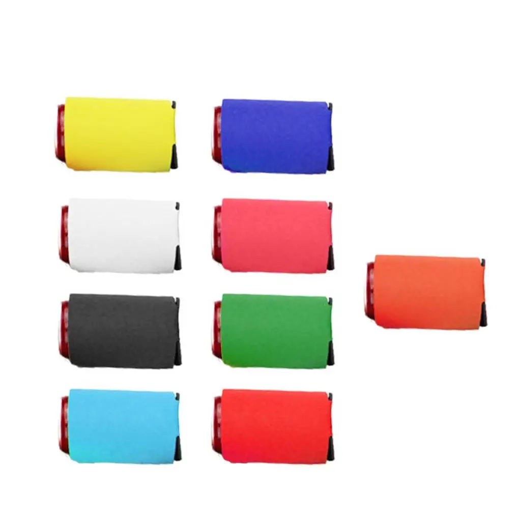 

Чистый холодильник для пива, изолированный холодильник для напитков, неопреновый складной держатель для напитков для вечерние, однотонный,...