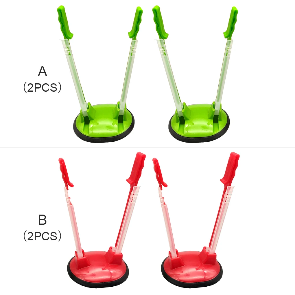 

2 Pieces Food Storage Prep Bag Rack Holder Plastic Non-slip Reusable Sandwich Bags Hands-free Stand Tools Set Clamp