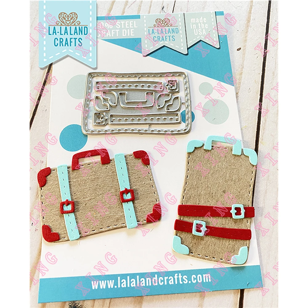 

2022 New Suitcase Metal Cutting Dies Scrapbook Diary Decoration Stencil Embossing Template Diy Greeting Card Handmade Craft Mold