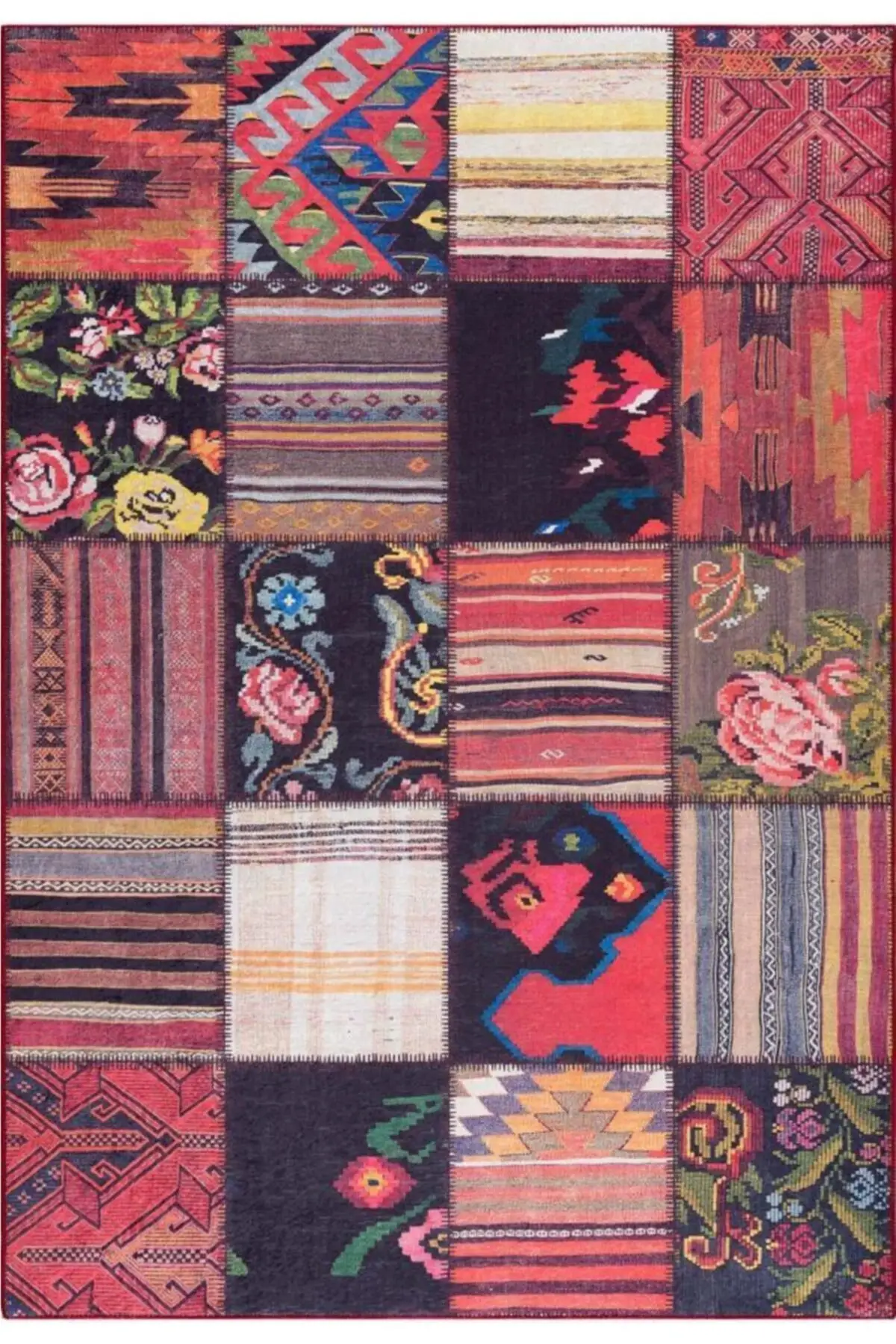 

Хлопковый нескользящий коврик, высококачественный богемный ковер, ручная работа, индивидуальный дизайн, Стирка в стиральной машине, соврем...