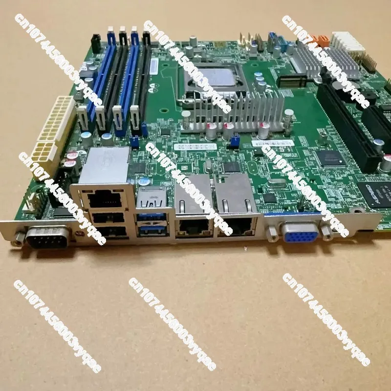 Фото Материнская плата для ультрамикросерверов E3-1200 V5 V6 LGA1151 C23 Chip с двумя портами Gigabit LAN и IPMI №2