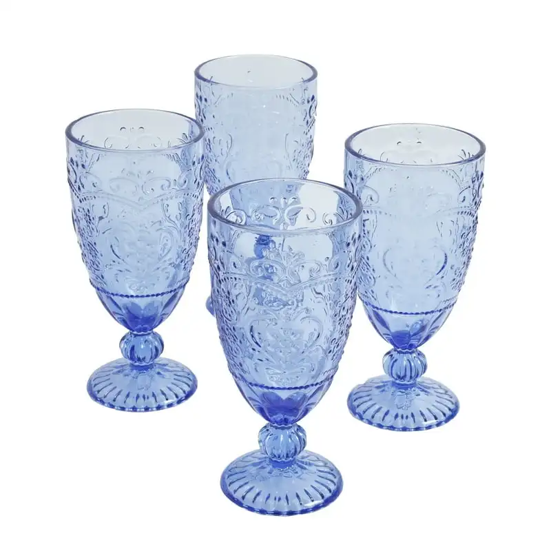 

4-Piece 14.7-Ounce Goblet Set, Blue