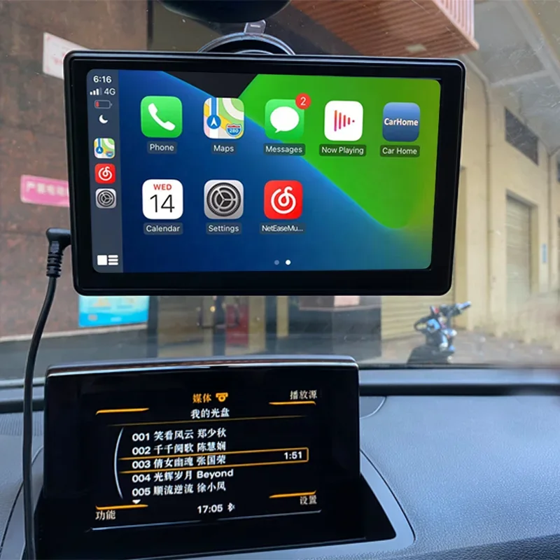 Беспроводной планшет для автомобиля на платформе IOS CarPlay автобуса внедорожника