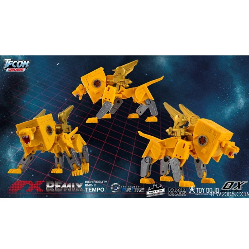 

Новинка, трансформирующийся Mmc oкуляр Max OX RMX-11 RMX11 TEMPO ReMix11 1:1, экшн-фигурка робота с коробкой в наличии