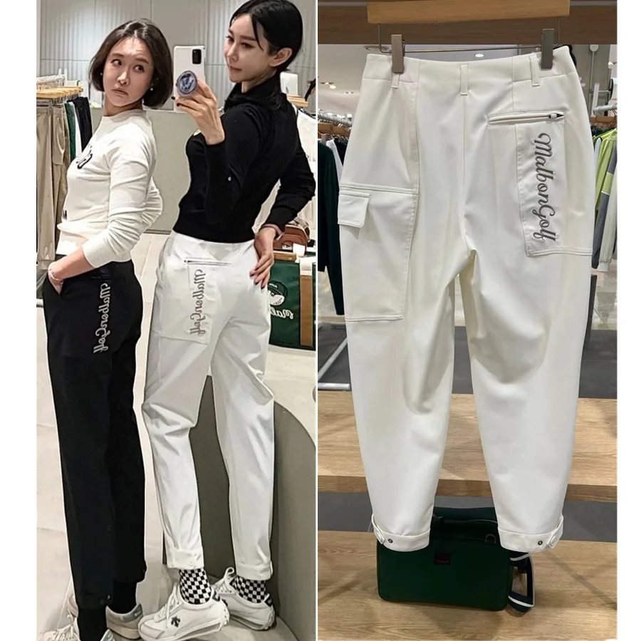 

2023 spring and autumn new women's tooling version of golf pants elastic outdoor leisure fashion ball pants 골프 팬츠