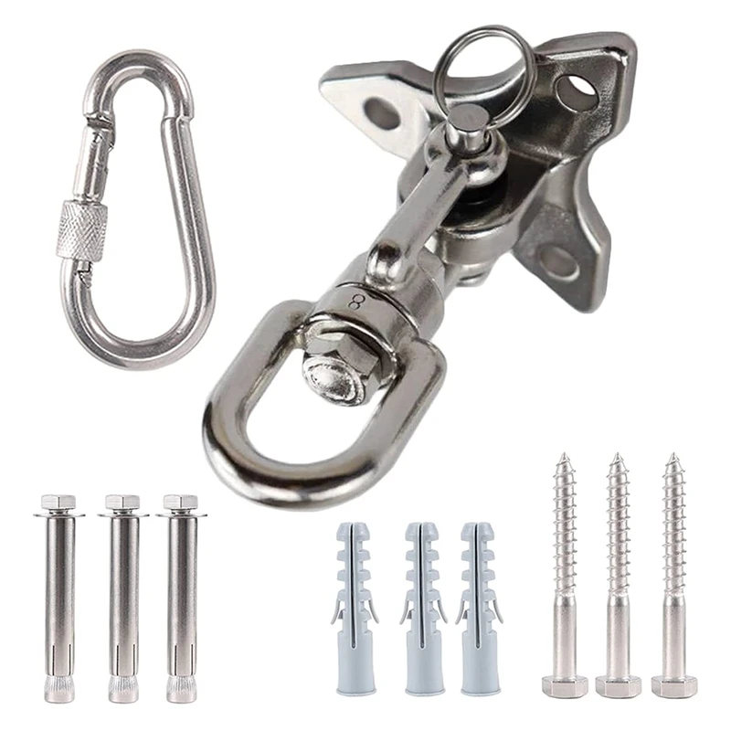 Triple-Cornered Ceiling Hook Hanging Chair 360 ° Rotation Ceiling Hook Swing Bracket Max 400 KG For Hammock Punching Bag
