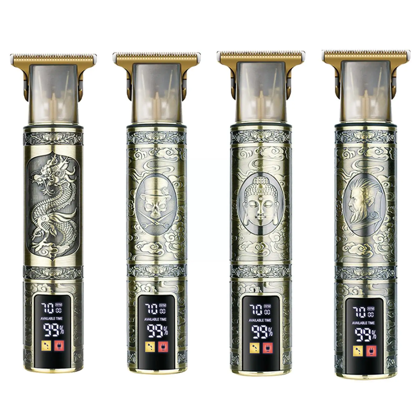 

T9 Hairdresser Electric Household Large Screen Digital Display Oil Electric Hair Carving Shaver Y6z8