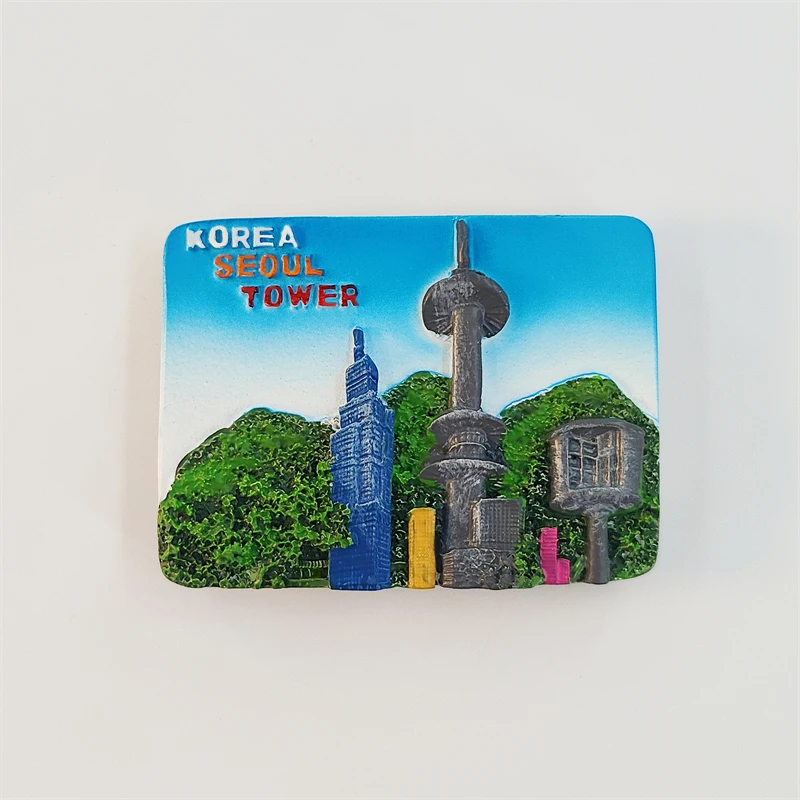 Южная Корея Кансан Башня Сеуля 3D Стереоскопические Туризм сувениры Картина из