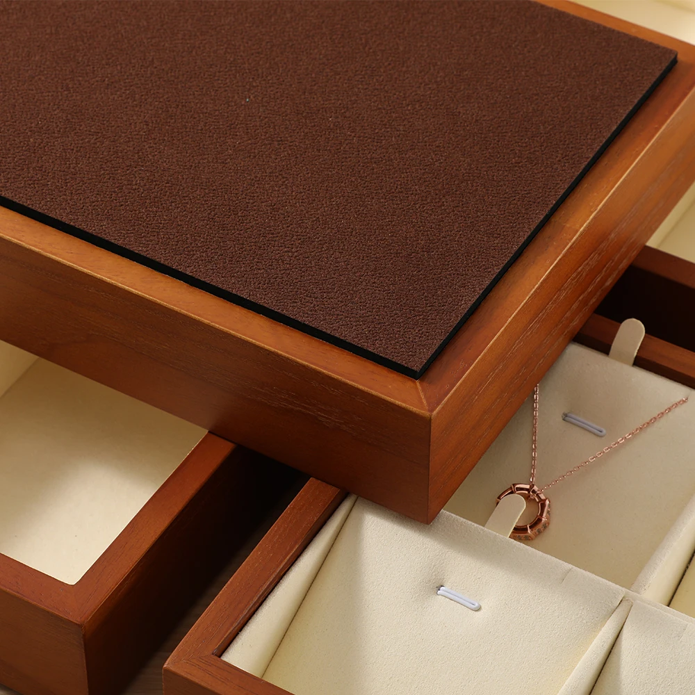 YinBeiNi органайзер для кольца ожерелья браслета деревянные украшения аксессуары