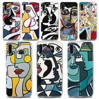 phone case for samsung a02 a10 a20e a30 a40 a50 a70 note 8 9 10 20 plus lite ultra 5g tpu case cover picasso abstract art