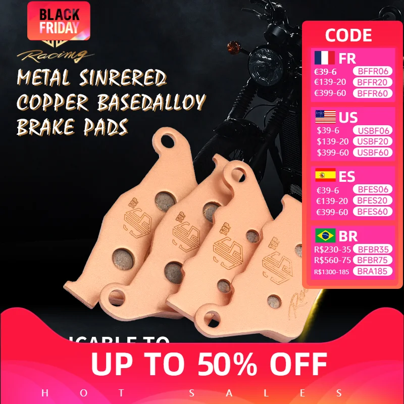 JSRAOIMG GG спеченные передние и задние тормозные колодки для BAJAJ NS150 NS200 PULSAR200 2019-2020 RS200