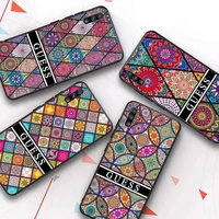 luxury brand guess mandala flower totem art phone case for samsung galaxy a51 30s a71 a21s a70 10 a30 capa