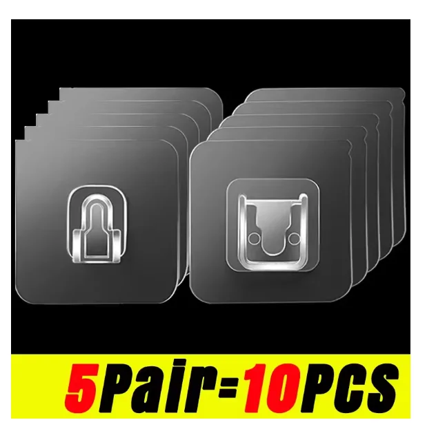 

Прозрачные настенные крючки из ПВХ
