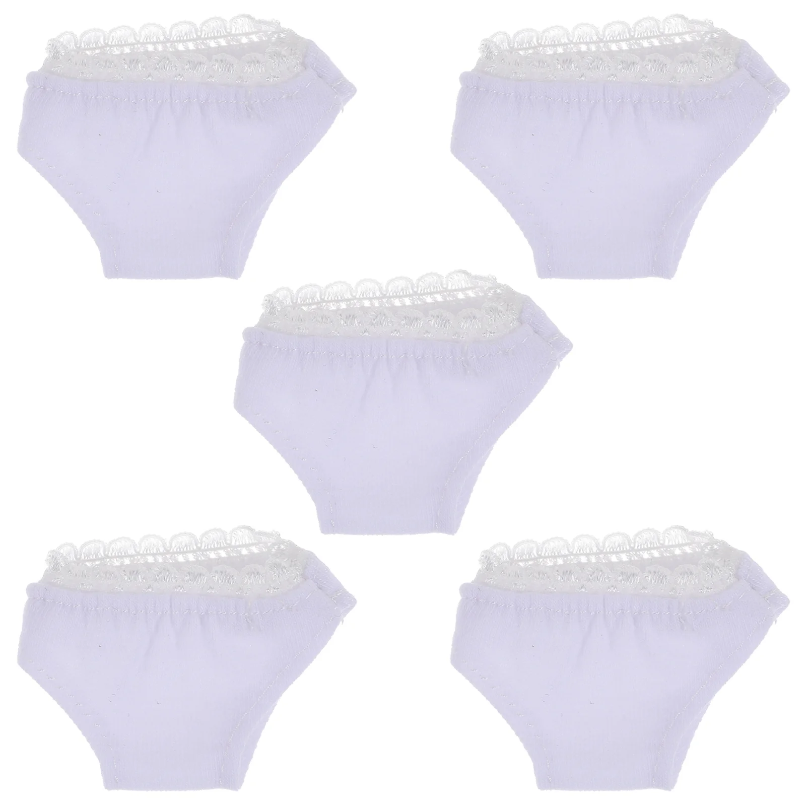 Трусики мини-аксессуары декоративные трусы из хлопчатобумажной ткани белый