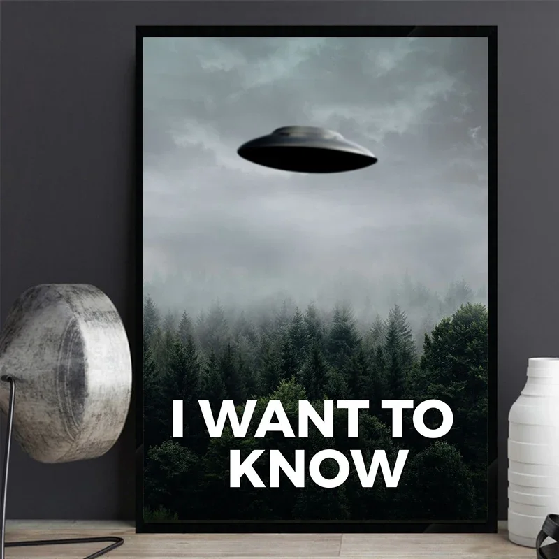 

Печать на холсте "I WANT TO BELIEVE" из сериала "Секретные материалы"