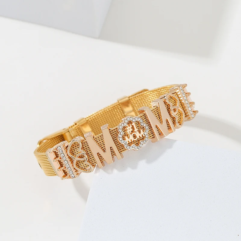Фото 3 цвета, 10 мм, бусины MOM Slide Beads для женщин, подходят для модных браслетов с сетчатыми подвесками, ювелирные изделия ко Дню матери, подарок, специальное предложение №4