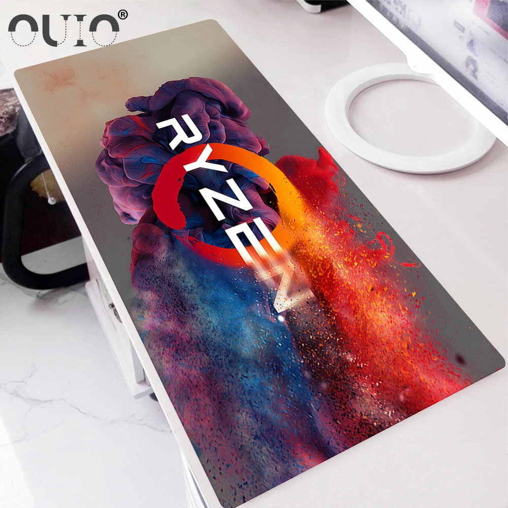 

Mouse Pad RYZEN logo Gaming Mousepad Mat Gamer Mouse Pad Keyboard Desk Mat Table Carpet Mousepad 900x400 For Computer Laptop Pad