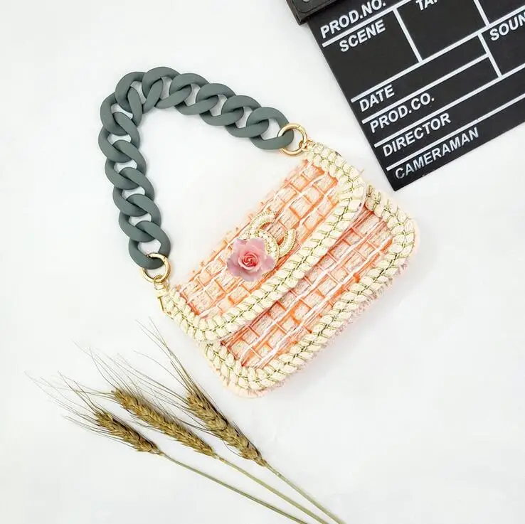 10pcs 45cm120cm Fashion Woman Handbag Accessory Black White Green Resin Chain Luxury Frosted Strap  Clutch Shoulder Purse Chain