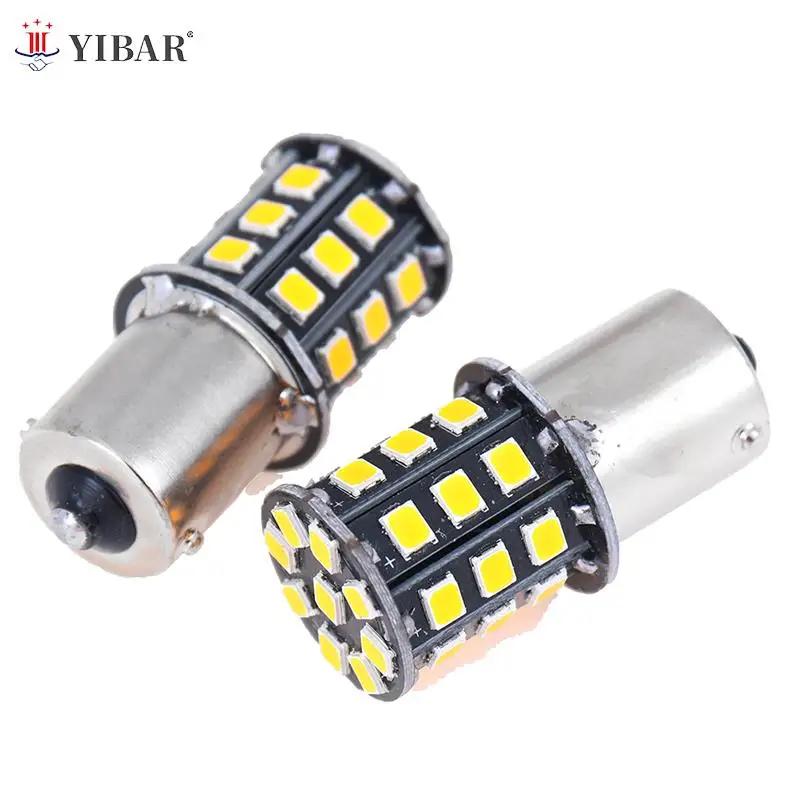 

2pcs BAU15S 7507 PY21W 1156PY High Power Amber Yellow 33 SMD 2835 LED Bulb For Front Turn Signal Lights Direction Indicator Lamp