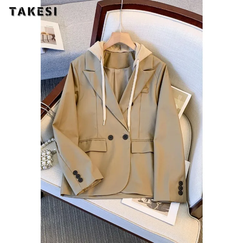 Женский винтажный офисный костюм в стиле пэчворк свободные блейзеры с