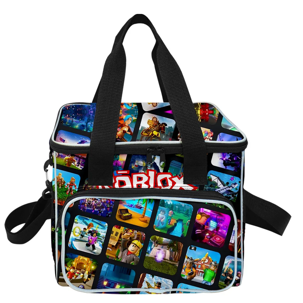

3D New ROBLOX Picnic Bag Fashion Insulation Bag Team Building Lunch Bag Lunch Bag for Primary and Secondary School Students