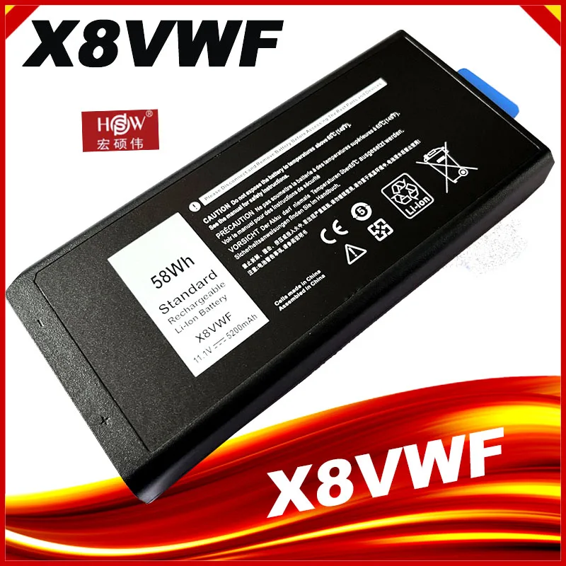 Аккумулятор для ноутбука DELL CJ2K1 09FN4 DKNKD Latitude 14 7404 E5404 E7404 11,1 V, 58Wh X8VWF 5XT3V 4XKN5