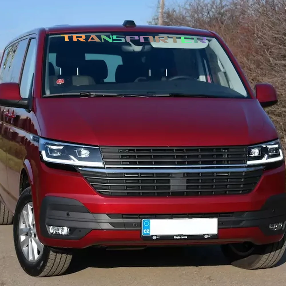 Фото Наклейки на лобовое стекло автомобиля для Volkswagen VW Transporter T3 T4 T5 T6 Camper Van, виниловые наклейки с индивидуальной графикой, аксессуары для тюнинга №3