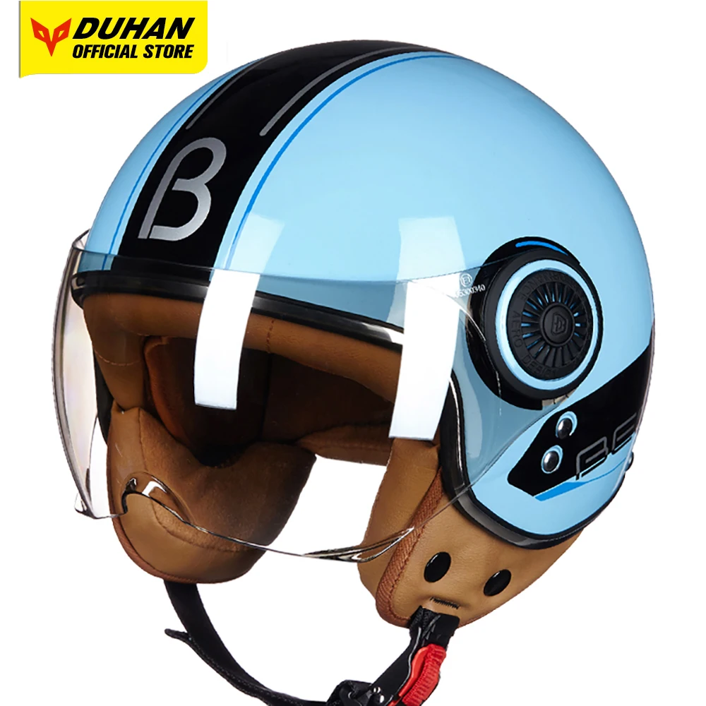 

Мотоциклетный шлем BEON, гоночный шлем для мотокросса, с открытым лицом, в стиле ретро, для мужчин и женщин